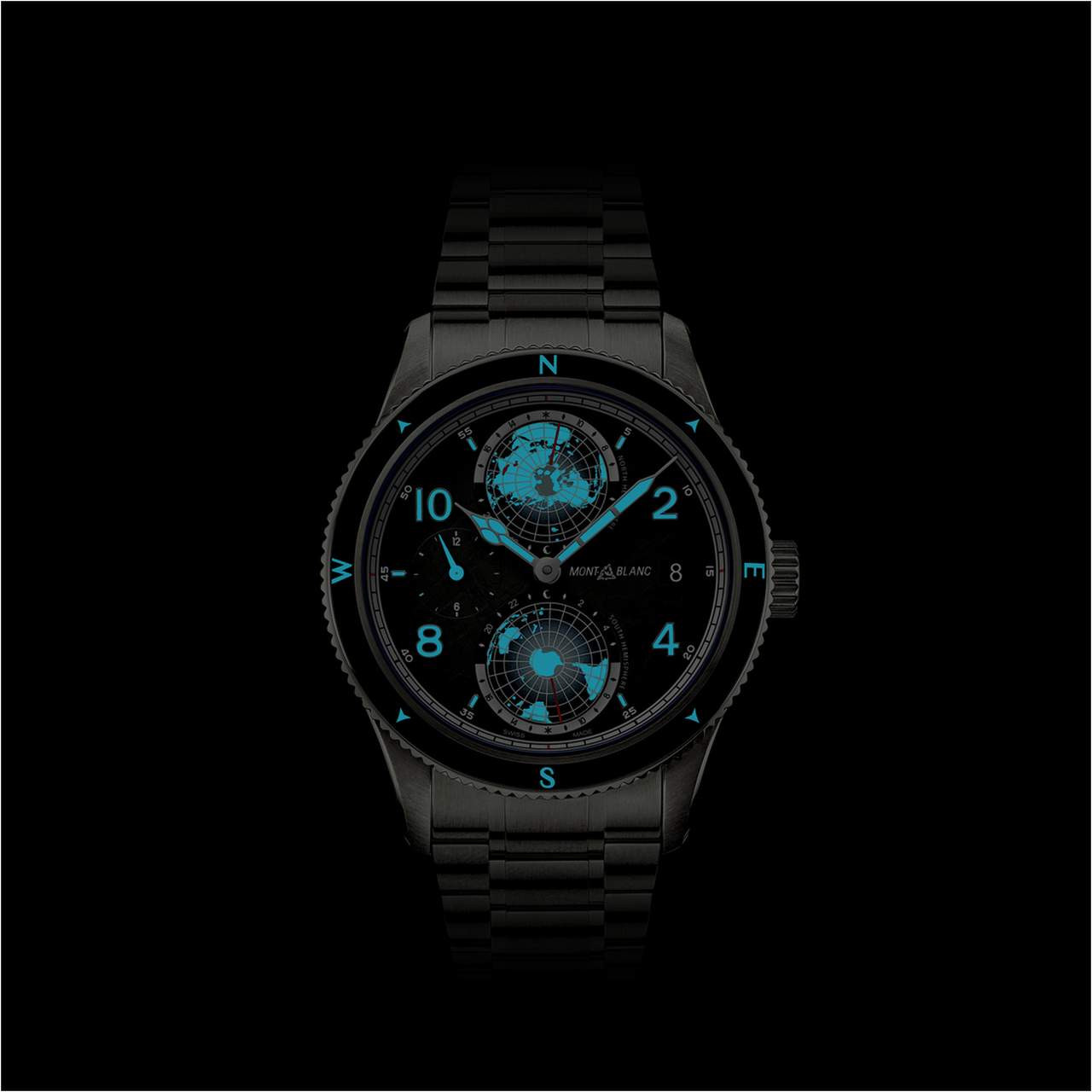 Montblanc 1858 Geosphere 0 Oxygen The 8000 Automatic 42 mm Titanium Maison Birks